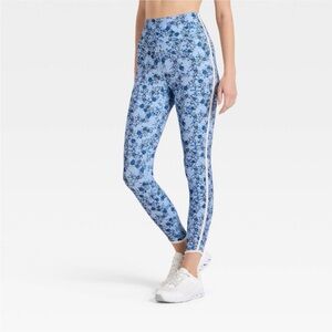 JoyLab Women's Floral Print High-Rise Piped Leggings
